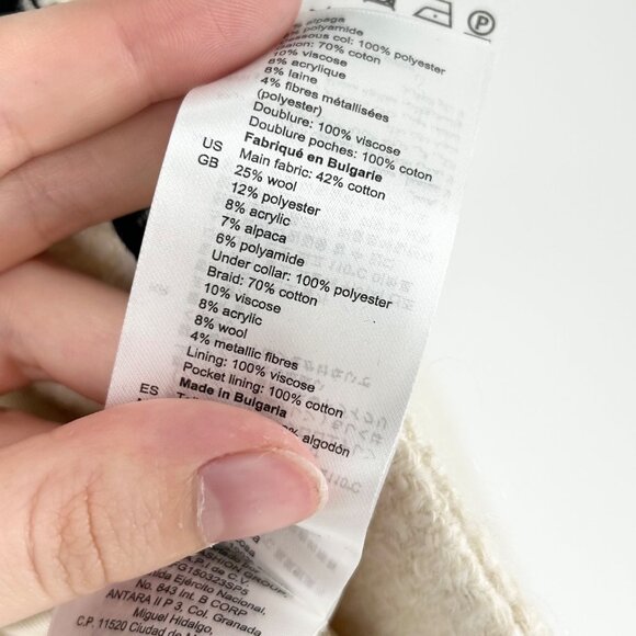 Sandro Noella Single-Breasted Woven Blazer Jacket - Picture 8 of 11